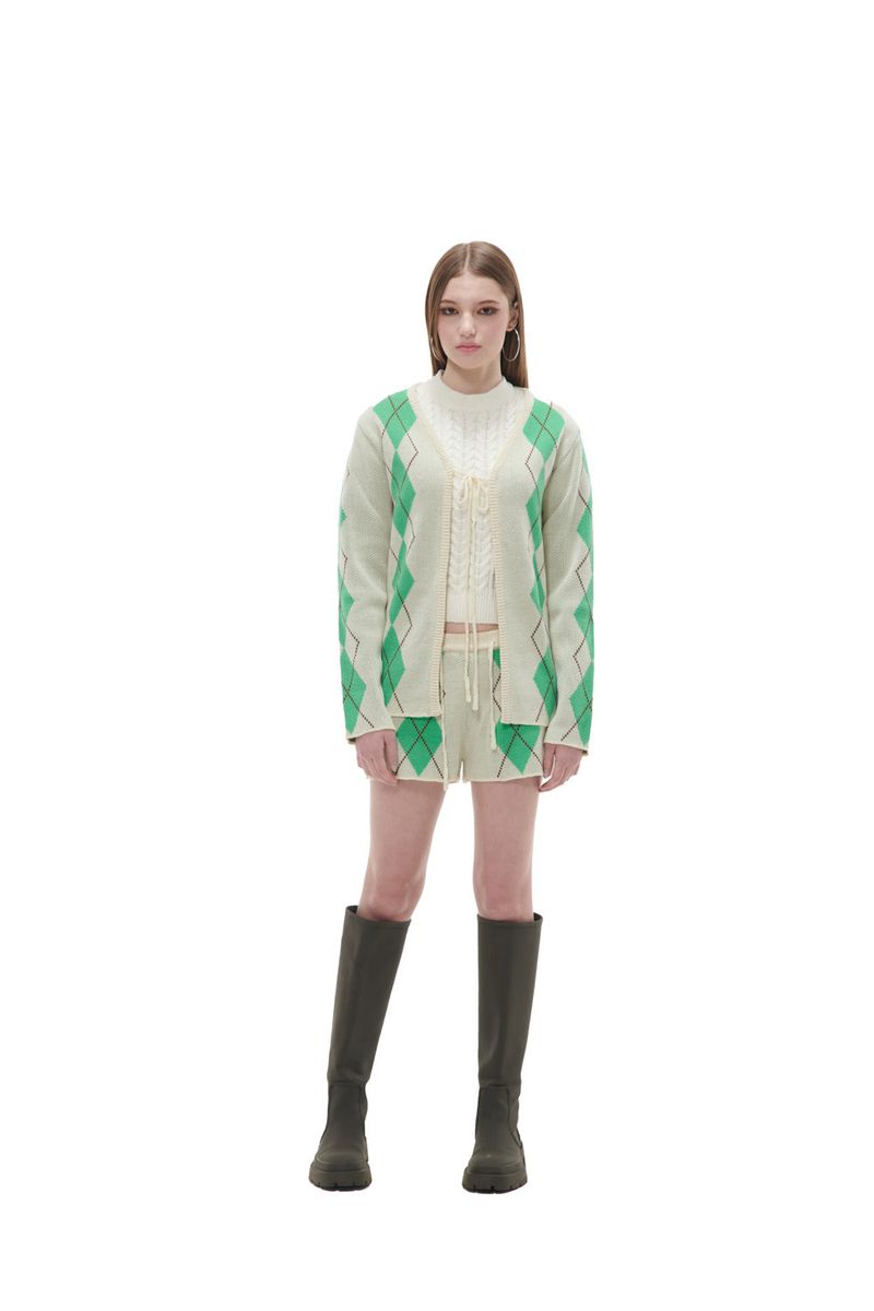ARGYLE CARDIGAN