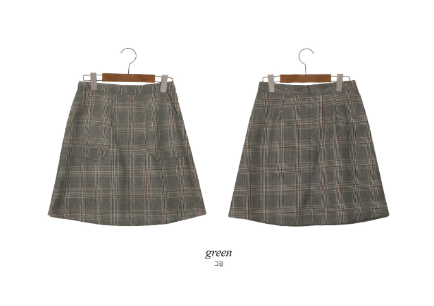 Classic Check Mini A-Line Skirt (2color)