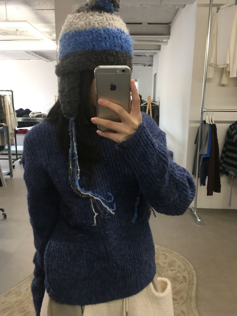 Wool Touch Grunge Knit (4color)