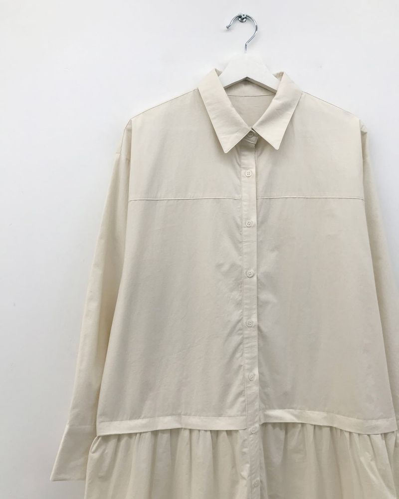 low-key shirt dress (2color)