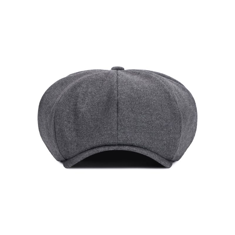 VARZAR Logo Easy Fit Newsboy Cap / Gray