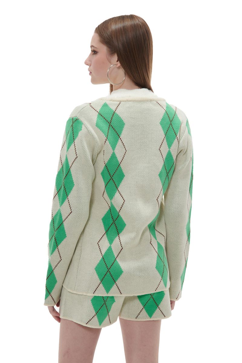 ARGYLE CARDIGAN