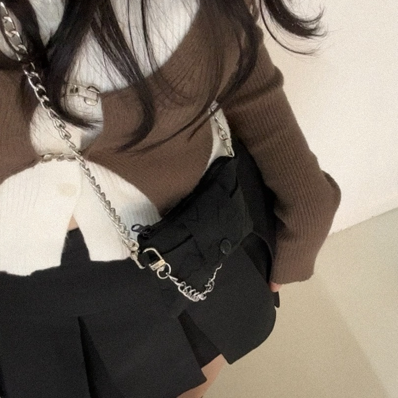 heart chain wallet bag_width (3color)