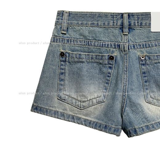 Mute Low Rise Short Denim Pants
