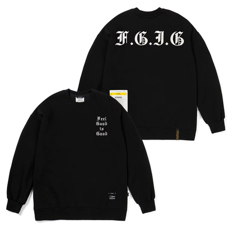 STIGMA(スティグマ)の「GOTHIC FEEL GOOD OVERSIZED HEAVY SWEAT CREWNECK BLUE GREY(Tops)」