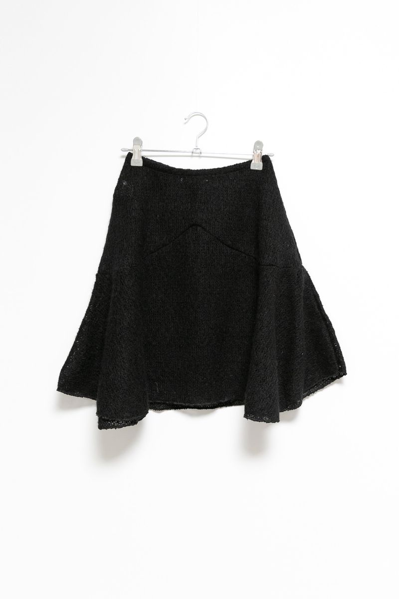 knit wool flare skirt(3colors)
