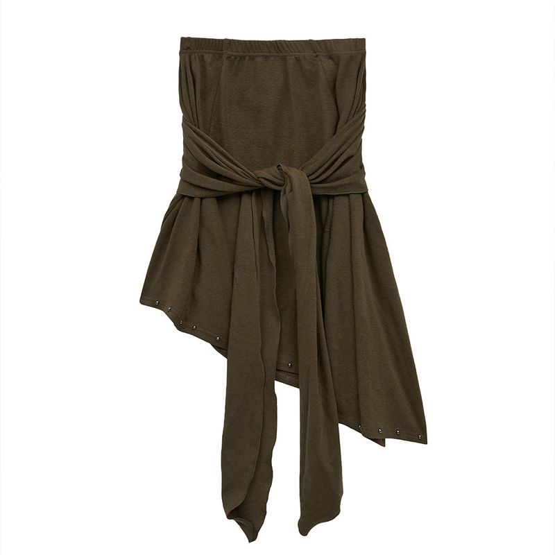 MIDNIGHT MOVE（ミッドナイトムーブ）の「st stud skirt (brown)（Skirts）」
