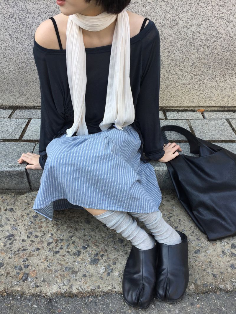De Nuit Pleated Muffler (4color)