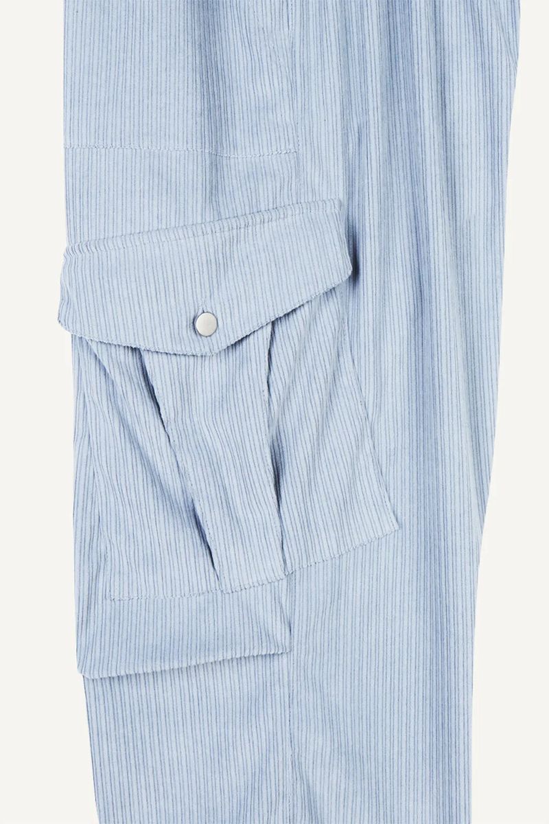 Corduroy big pocket cargo pants