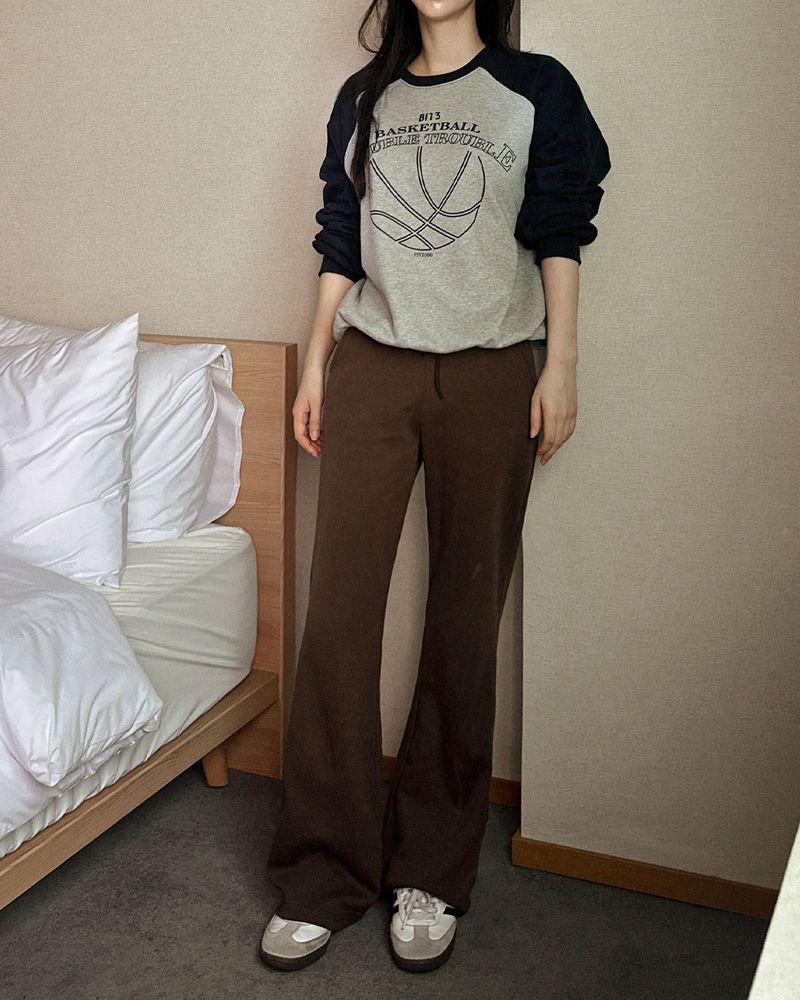 Aring color blocking man-to-man