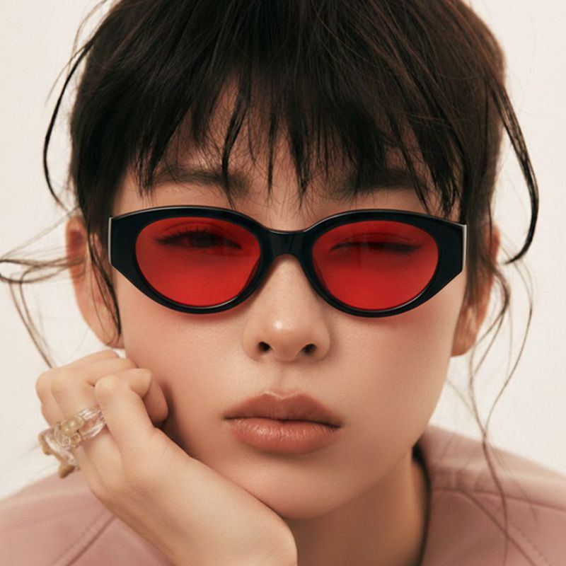 D.fox Original Glossy Black / Red Tint Lens
