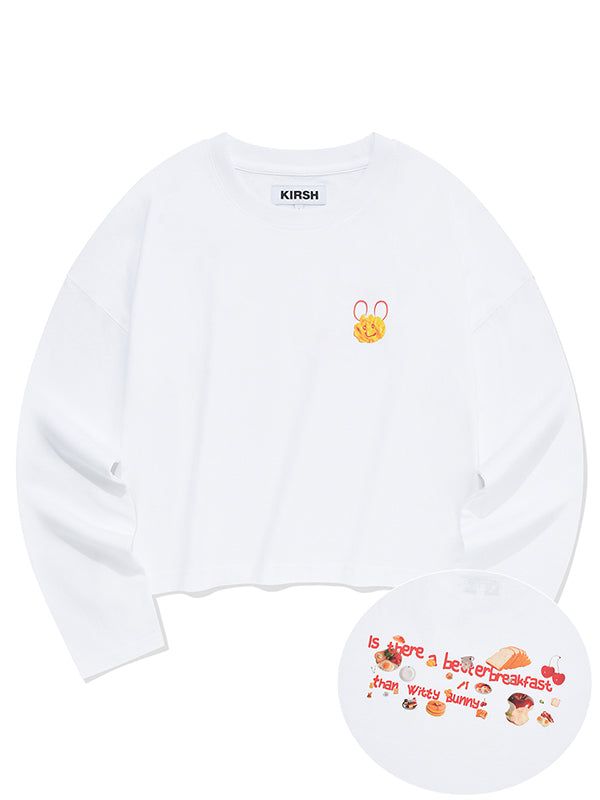 KIRSH（キルシー）の「WITTY BUNNY GRAPHIC LONG SLEEVE [WHITE]（Tops）」