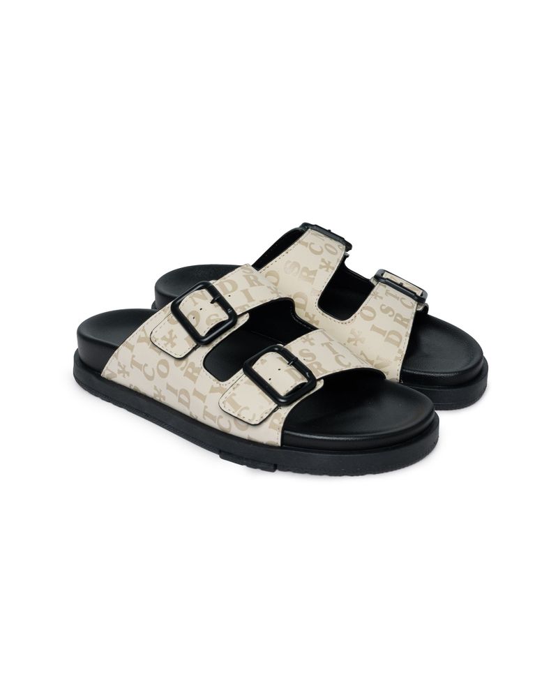 DirtyCoins（ダーティーコインズ）の「DirtyCoins Letter Monogram Arizona Slides Cream（Shoes）」