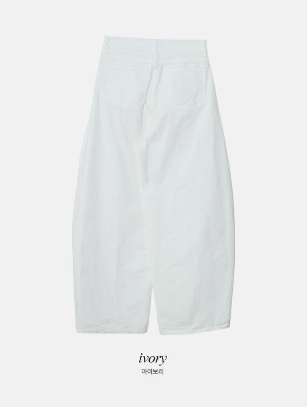 Devil Balloon Pintuck Wide Cotton Pants (3color)