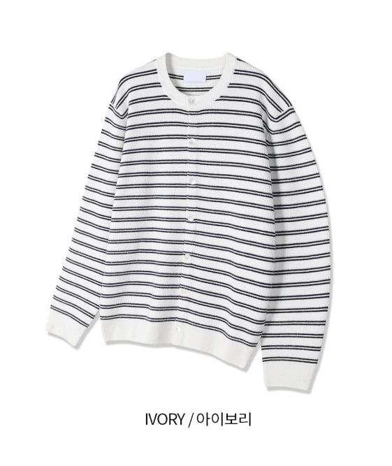 Tess Round Stripe Cardigan