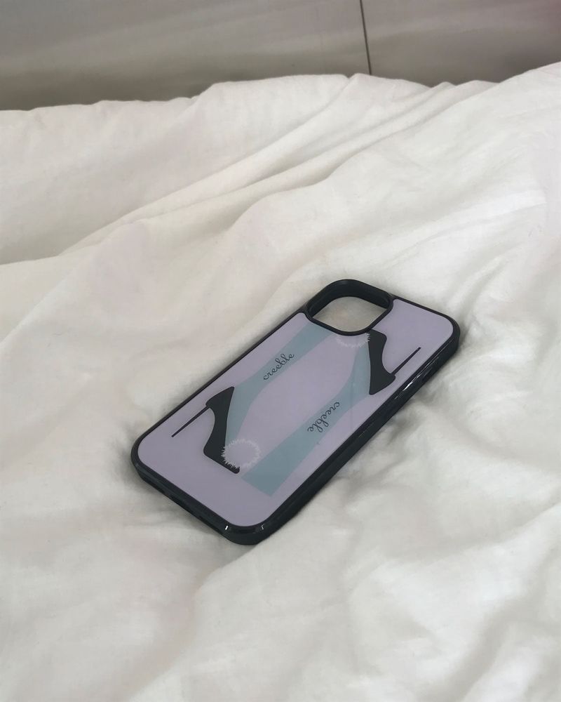 [MADE]high heel glass bumper case(purple)