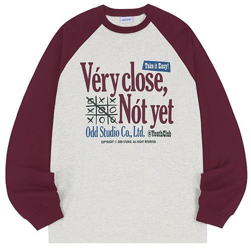 Very Close Raglan Over Fit Long Sleeve