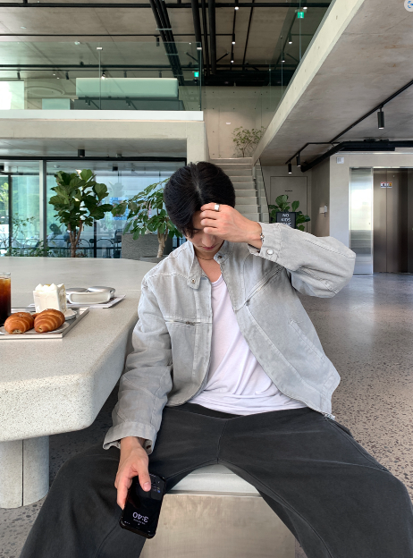 LOOKPLE（ルックプル）の「 Filed Named Pigment Biker Jacket（Jackets/Outerwear）」
