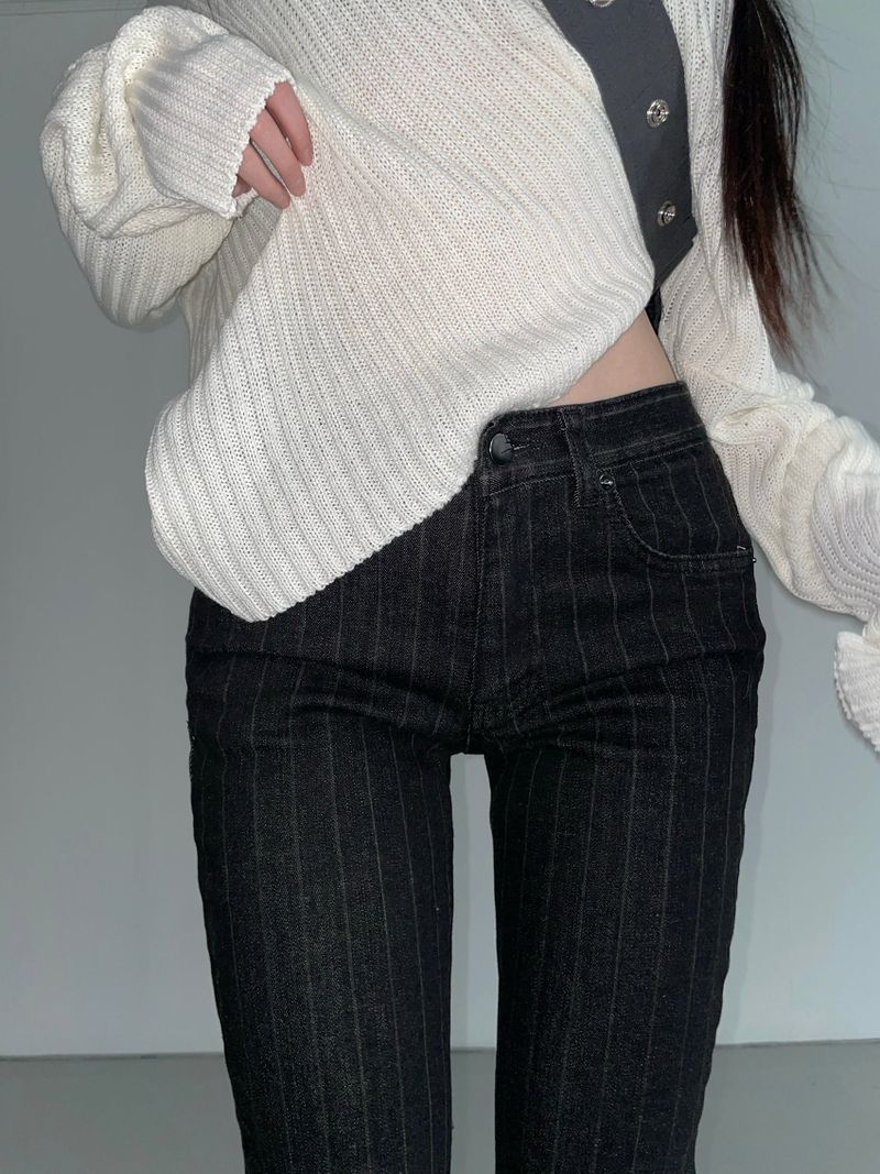 solitude striped bootcut