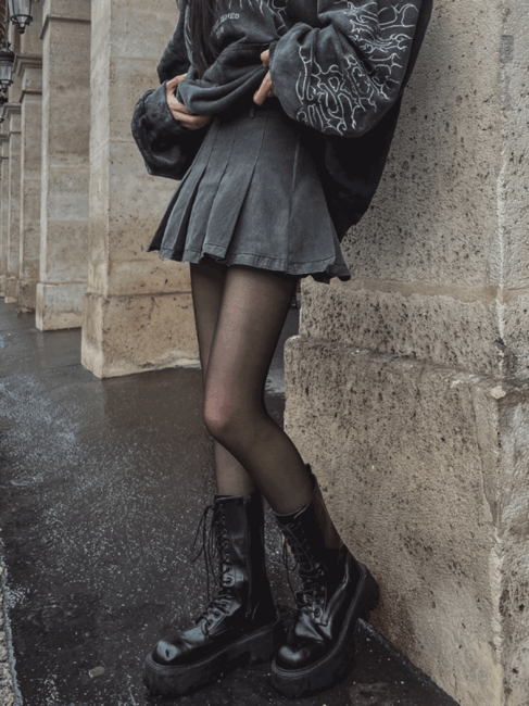 ULAN（ユレン）の「Tia pigment pleats skirt（Skirts）」