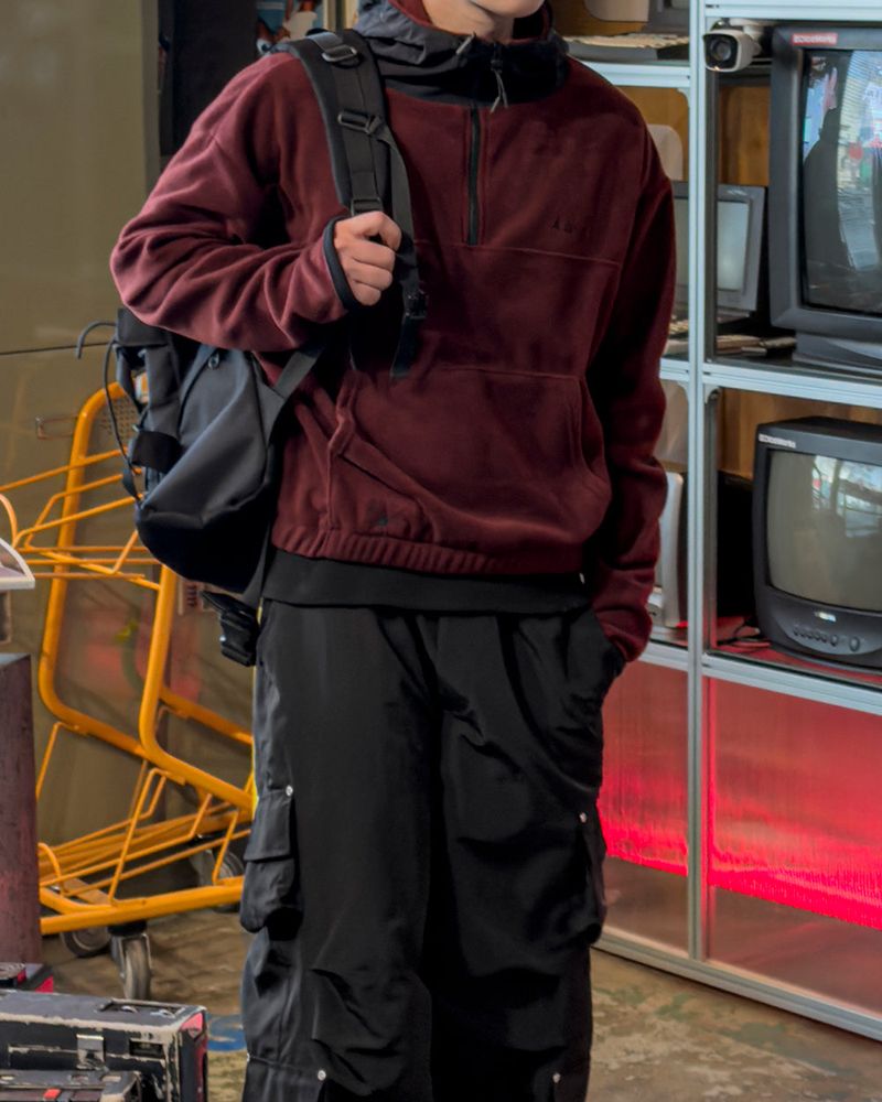 SERNIC Hooded Fleece Warmer Anorak