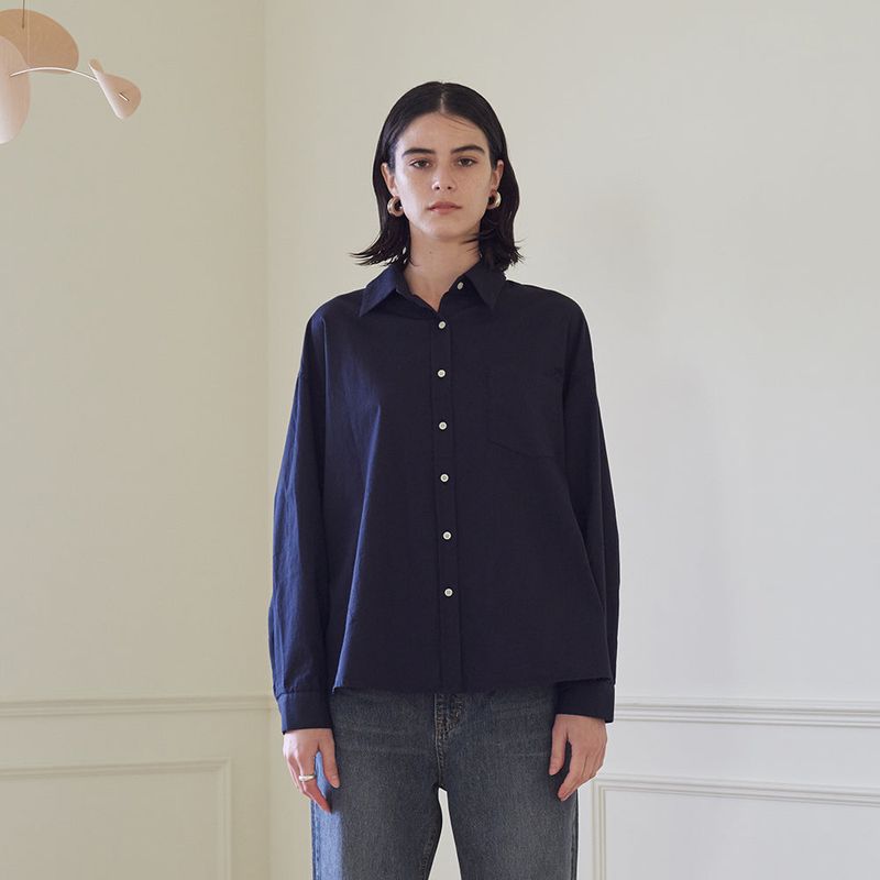 CASUAL SHIRT (NAVY)