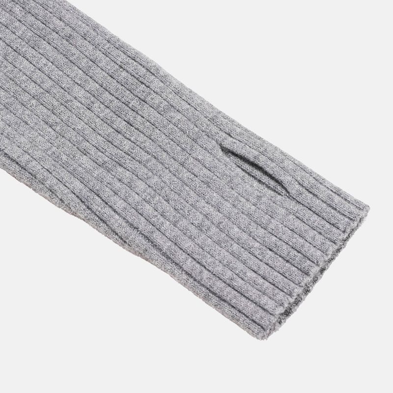 Rib Line Muscle Fit Zip-Up Knit