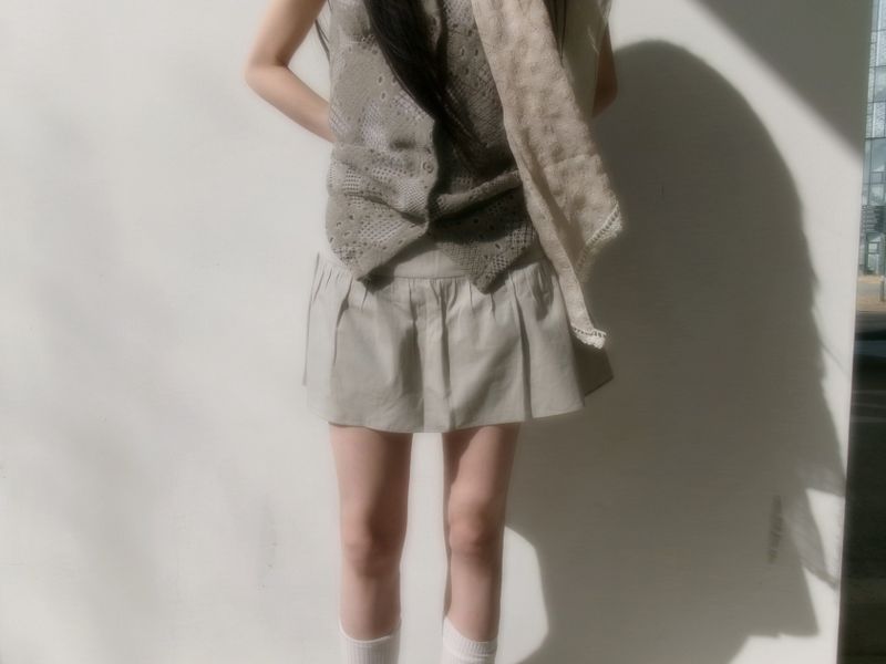 ZELENA（ゼレナ）の「shirring mini skort（Skirts）」