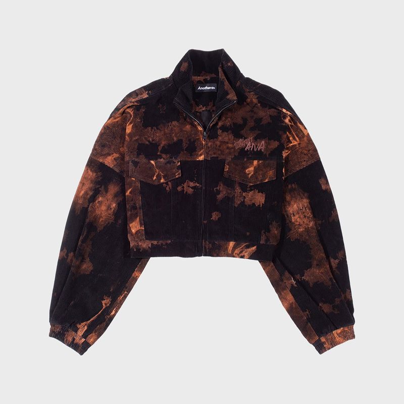 POCKET CORDUROY CROP JACKET