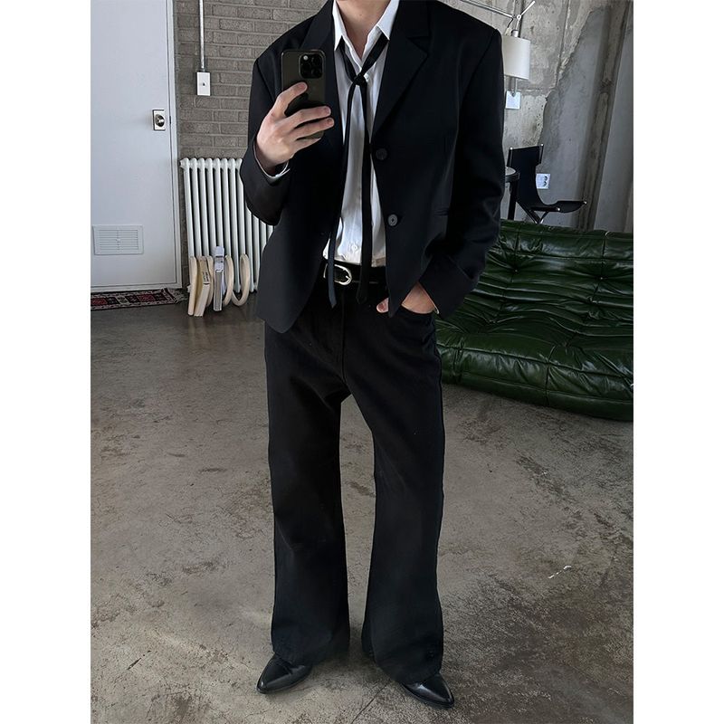 [S/S] Minimal crop blazer(2color)