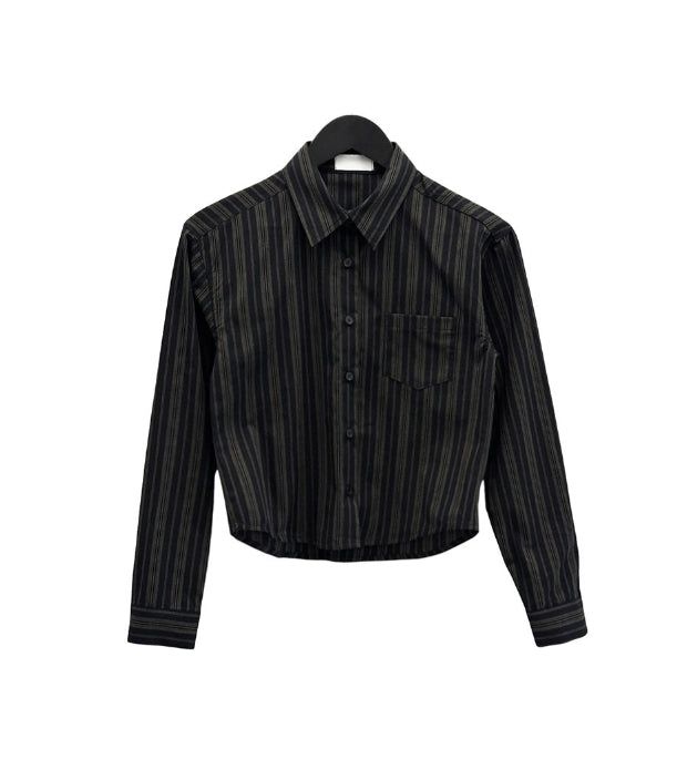 Hettie Striped Crop Shirt