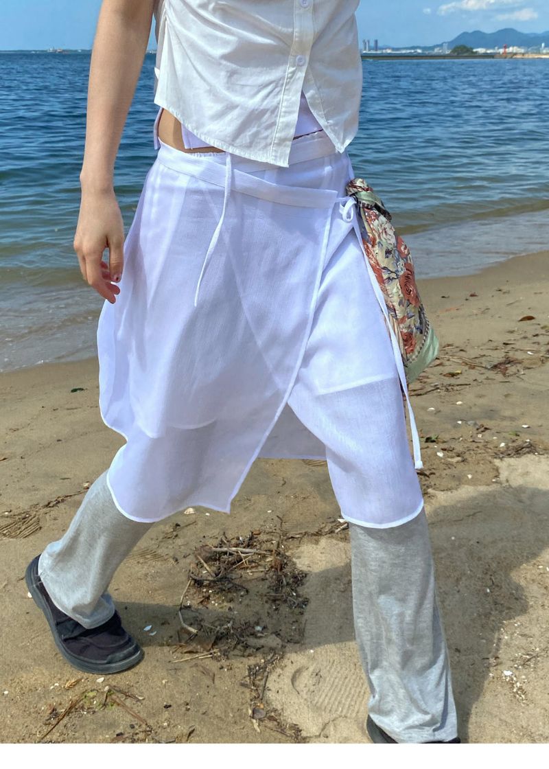 VEIL WRAP SKIRT