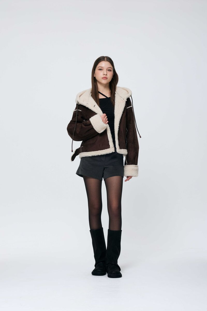 ADORABLE HOOD MUSTANG / BROWN