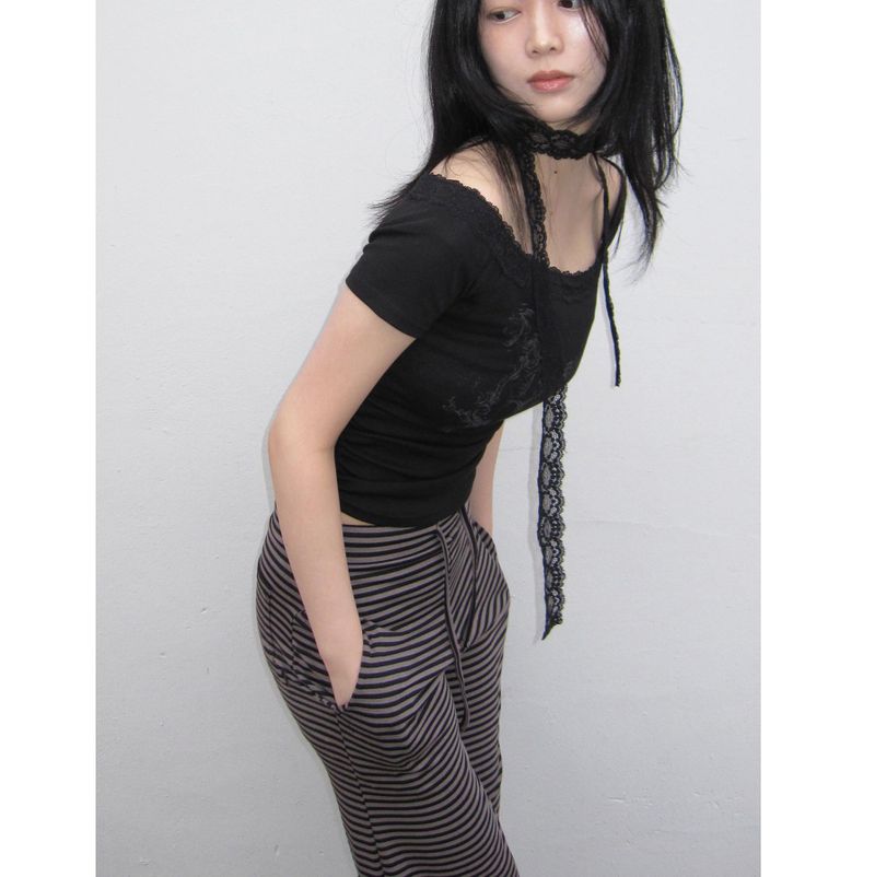 Stripe Slim Pants (3c)