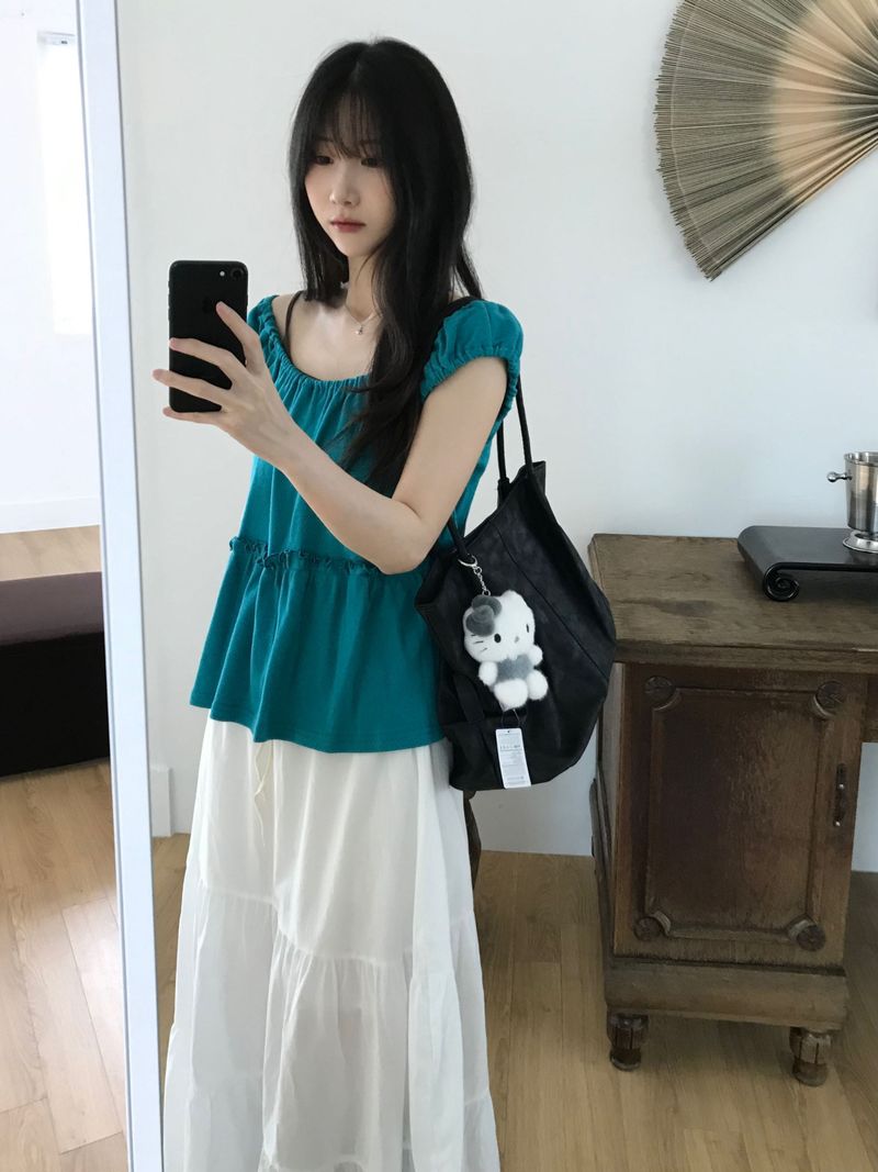 Kitten（キッテン）の「パンチングシャーリングTシャツ (2 colors)（トップス）」