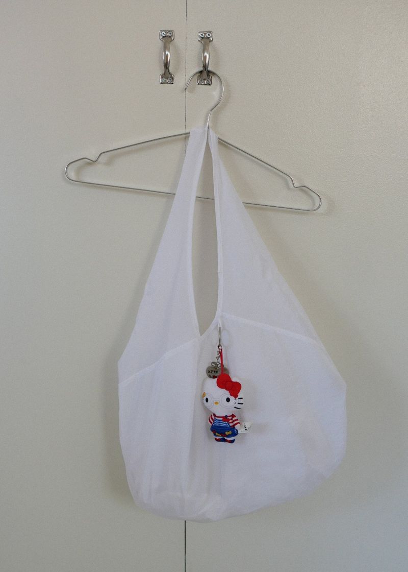Airy Folding Hobo Bag_White