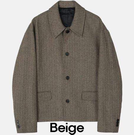 Lemad herringbone wool jacket