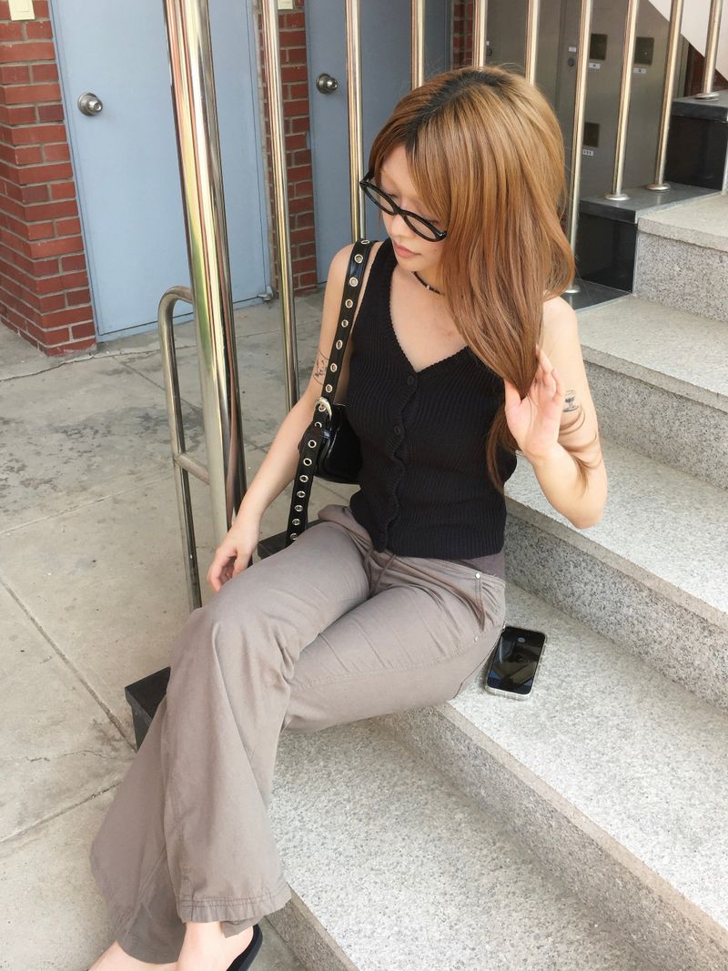 Maxi-Mix Bootcut string Elastic-Waist Pants (3c)