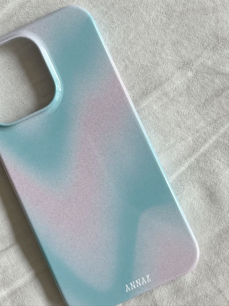 [blue squiggly gradation hard case]