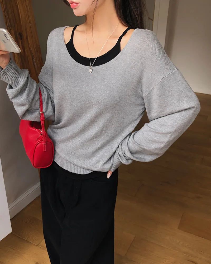 BEIDELLI（ベイデリー）の「[ORIGINAL] Selly Deep U-Neck Sleeveless Set（Tops）」