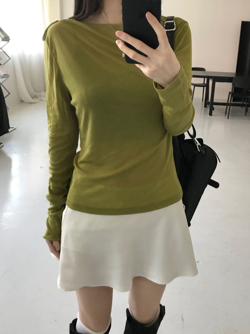 satin flare mini skirt (3 colors)