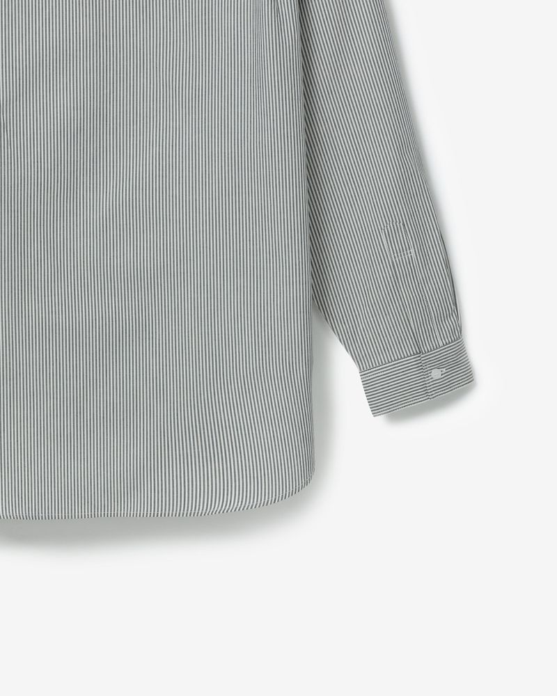 Oxpord drop tie shirts [stripe NAVY]