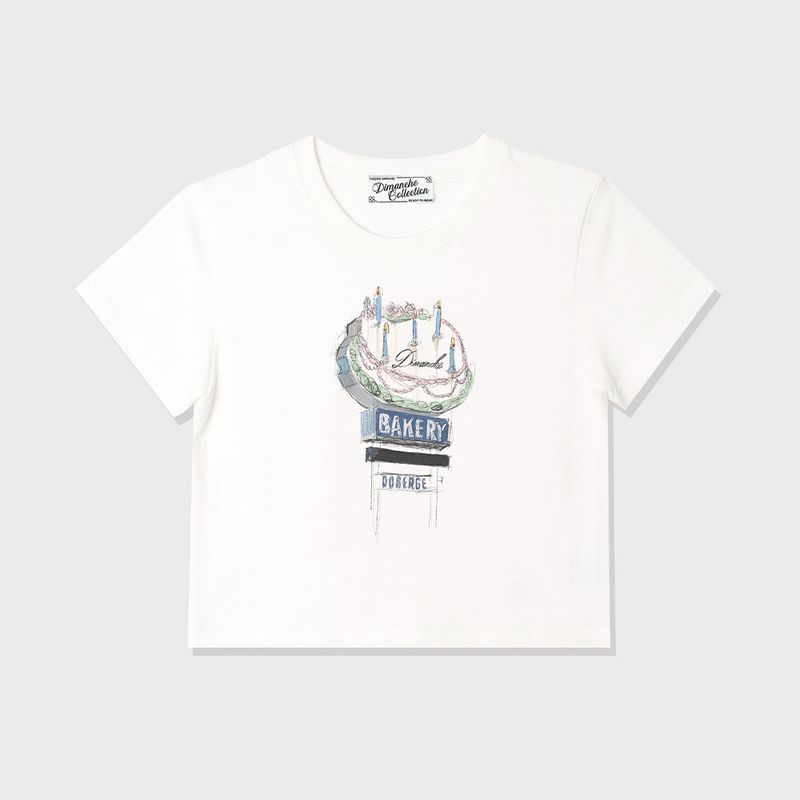 LA CAKE CROP T-SHIRT