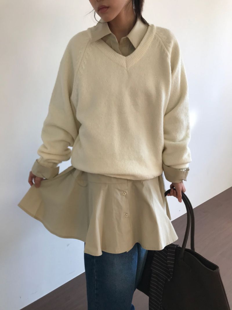 PREP V-Neck Knit (8color)