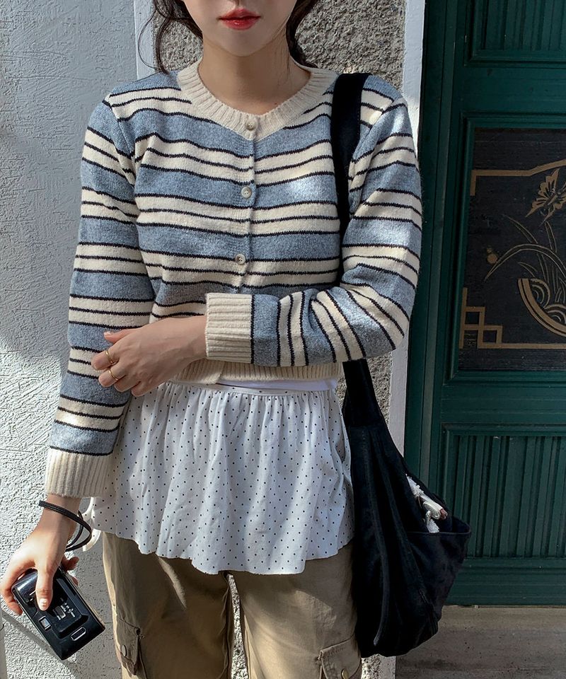 Mode Stripe Cardigan