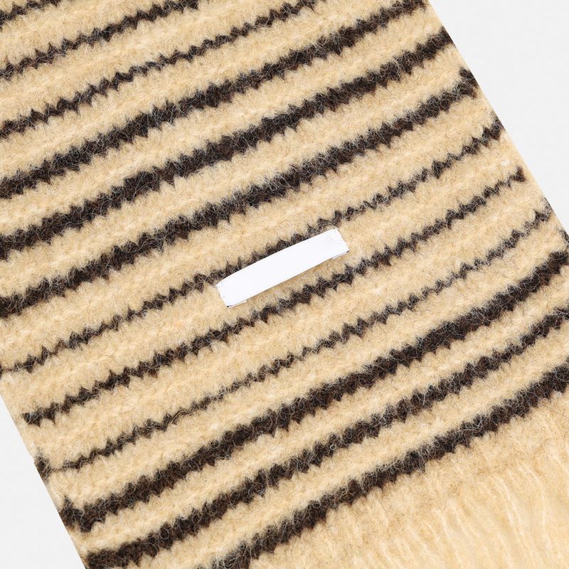 No.1489 stripe wool muffler (5color)