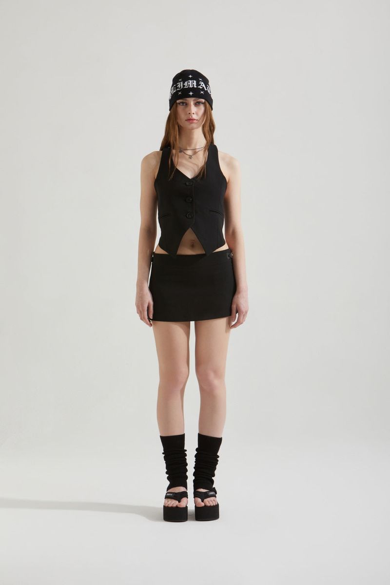 STRAP MINI SKIRT