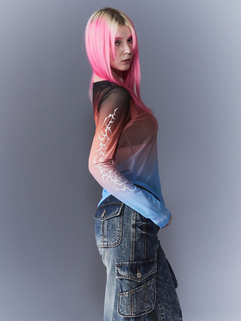 Sunset Tribal Mesh T-Shirts