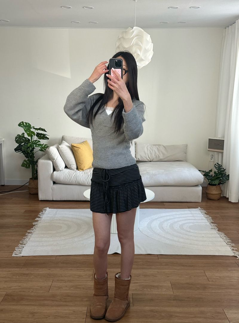 joy shirring skirt
