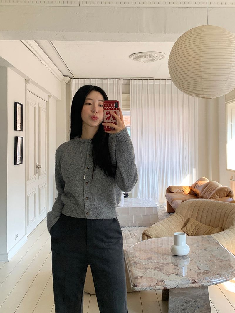 [MADE] [Wool Napping] Winter Warm Long Bootcut Slacks